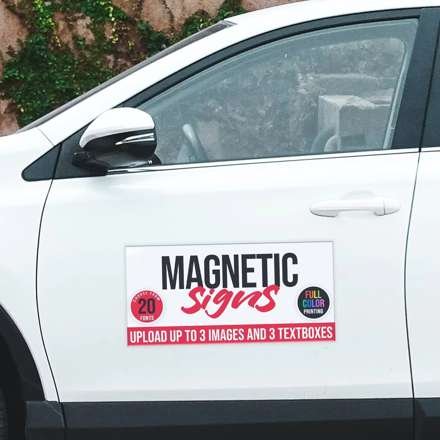 Wall Sticker - Custom Full Color Car Magnet Sign,