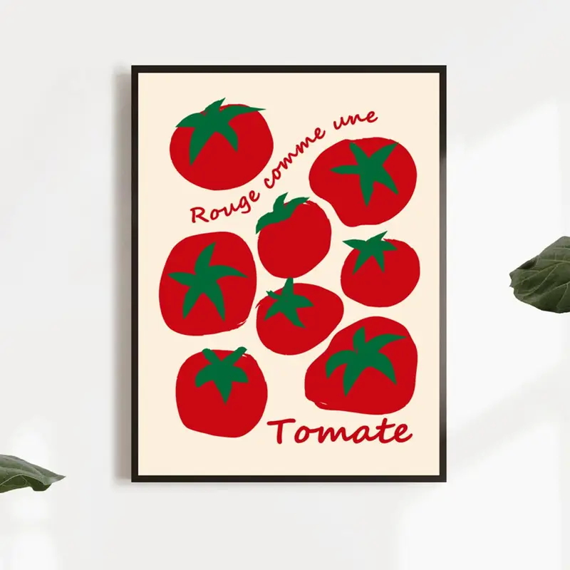 Modern Colorful Red Tomatoes W - Interior Design Living Room 评论和价格