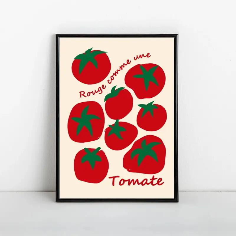 Modern Colorful Red Tomatoes W - Interior Design Living Room 评论和价格