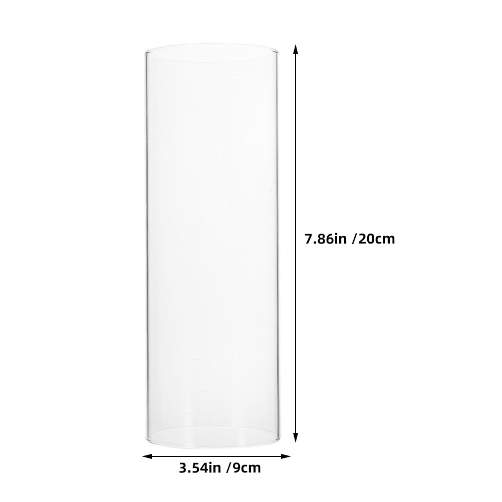 Transparent Glass Hurricane Sh - Candle Holder Decor 评论和价格