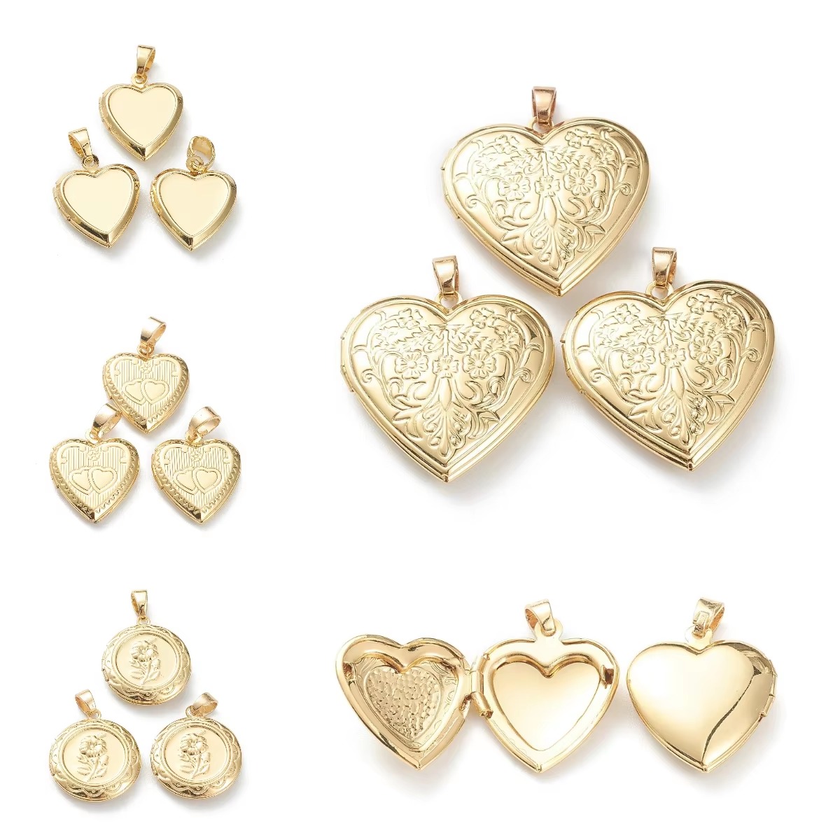 10pcs Heart Photo Locket Penda - Picture Frame 评论和价格