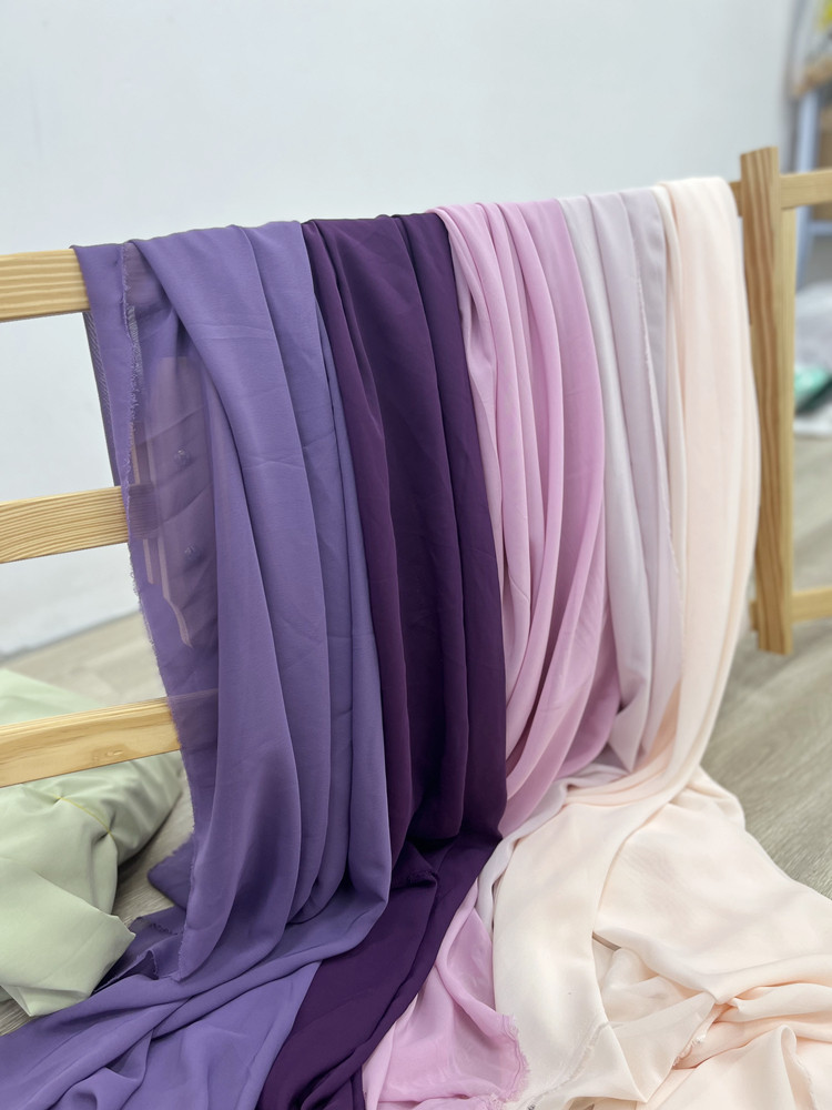 Grape Purple Chiffon Voile Dra - Table Runner 评论和价格