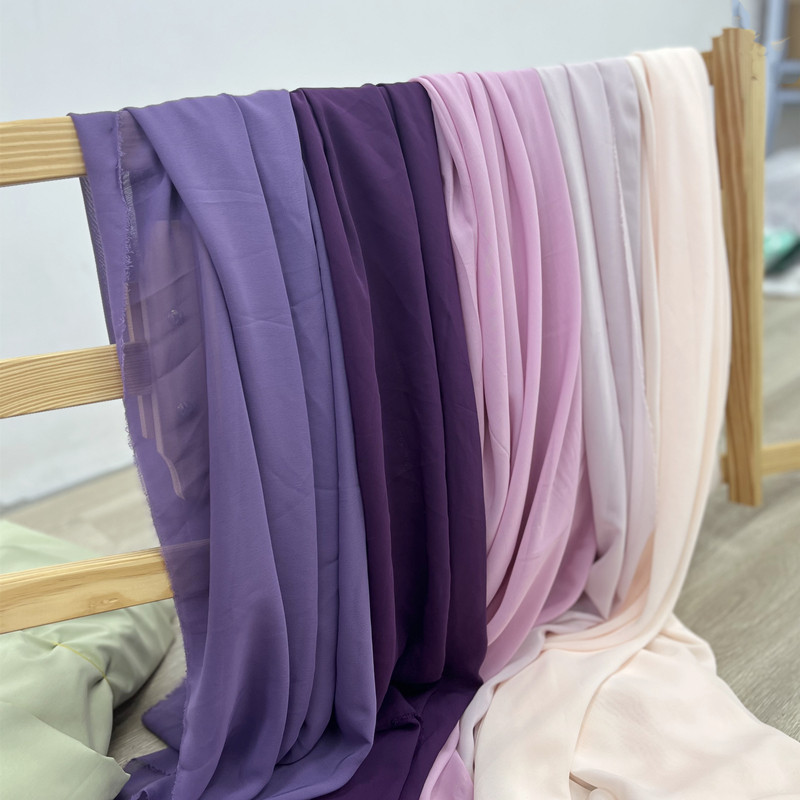 Grape Purple Chiffon Voile Dra - Table Runner 评论和价格