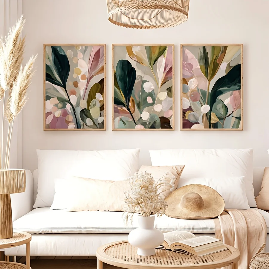 Large-sized 3pcs/set Bohemian  - Abstract Canvas Set 评论和价格