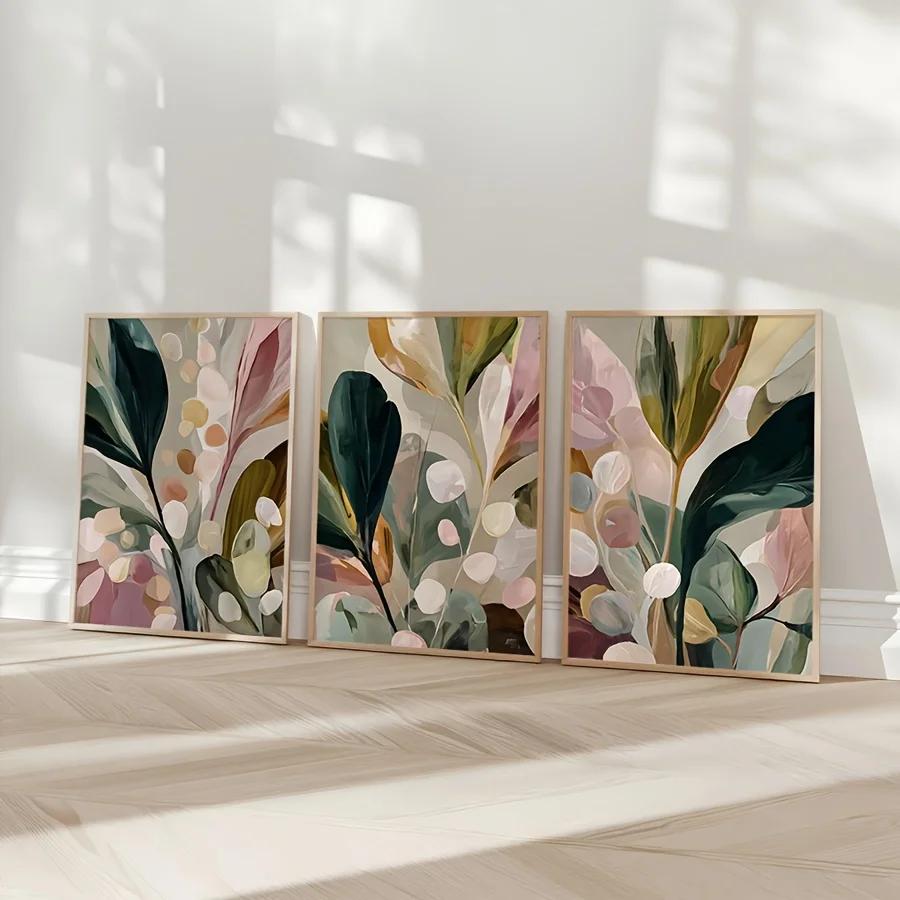 Large-sized 3pcs/set Bohemian  - Abstract Canvas Set 评论和价格