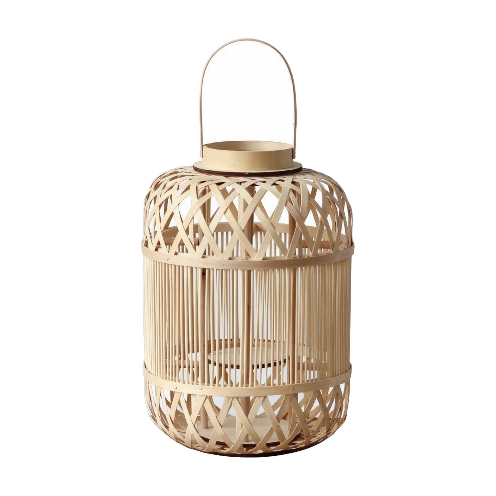 Decorative Bamboo Candle Lante - Candle Holder Decor 评论和价格