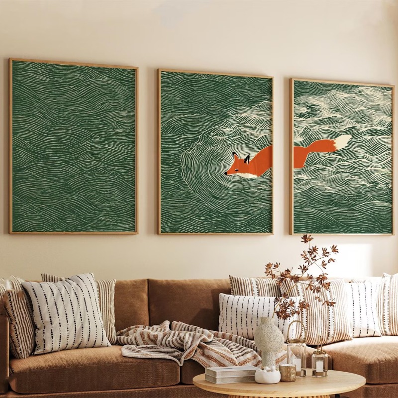 3pcs frameless Canvas Painting - Abstract Canvas Set 评论和价格