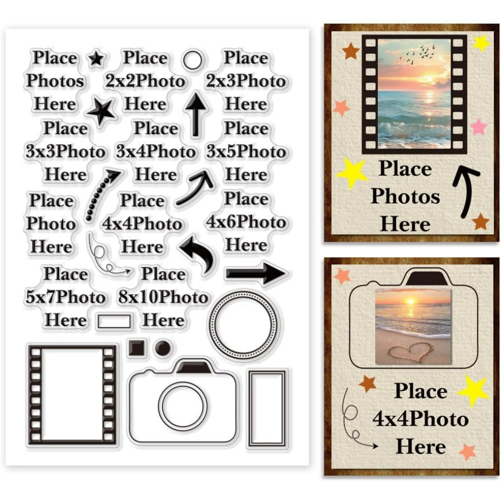 Place Photo Here Clear Stamp A - Picture Frame 评论和价格
