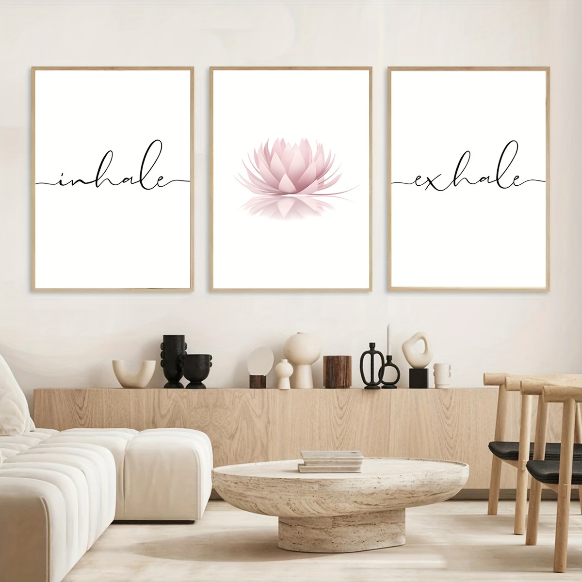 3pcs/set Inhale Exhale Zen Abs - Abstract Canvas Set 评论和价格