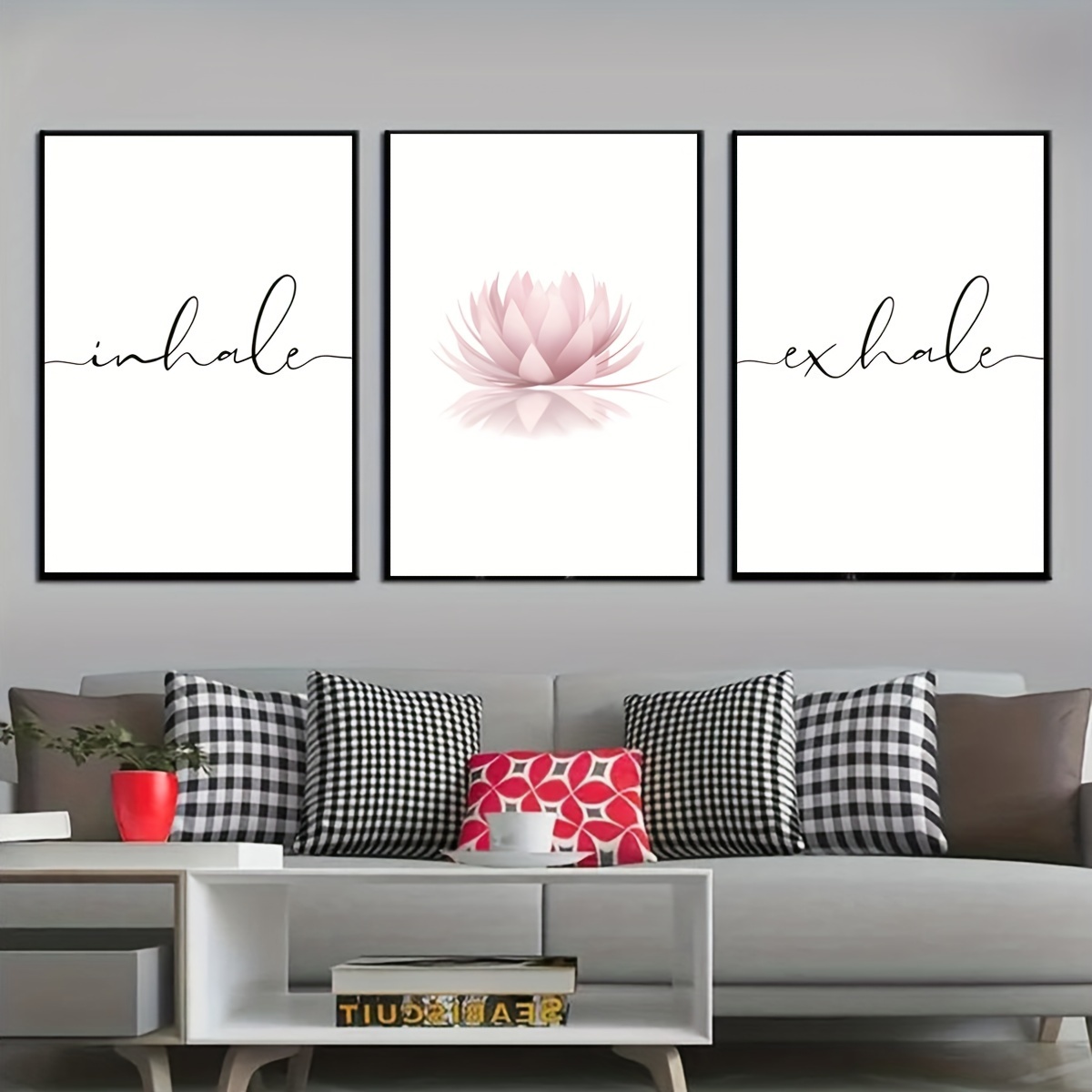 3pcs/set Inhale Exhale Zen Abs - Abstract Canvas Set 评论和价格