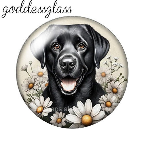 Cute Dogs Among the Flowers Sh - Vase Decor 评论和价格