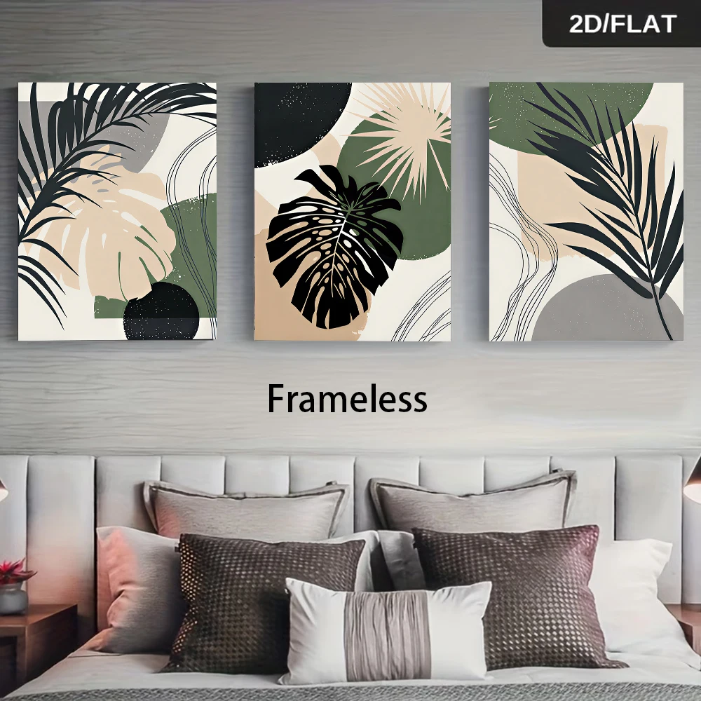 Multiple sizes 3pc frameless C - Abstract Canvas Set 评论和价格