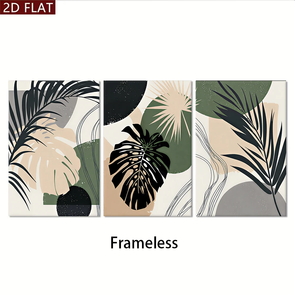 Multiple sizes 3pc frameless C - Abstract Canvas Set 评论和价格
