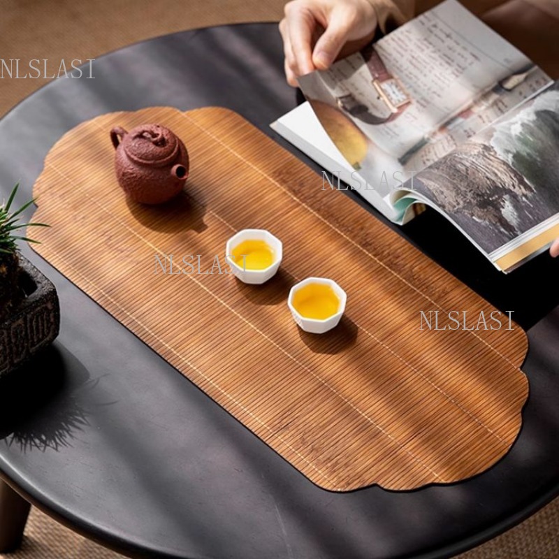 Natural Woven Bamboo Tea Mat N - Table Runner 评论和价格