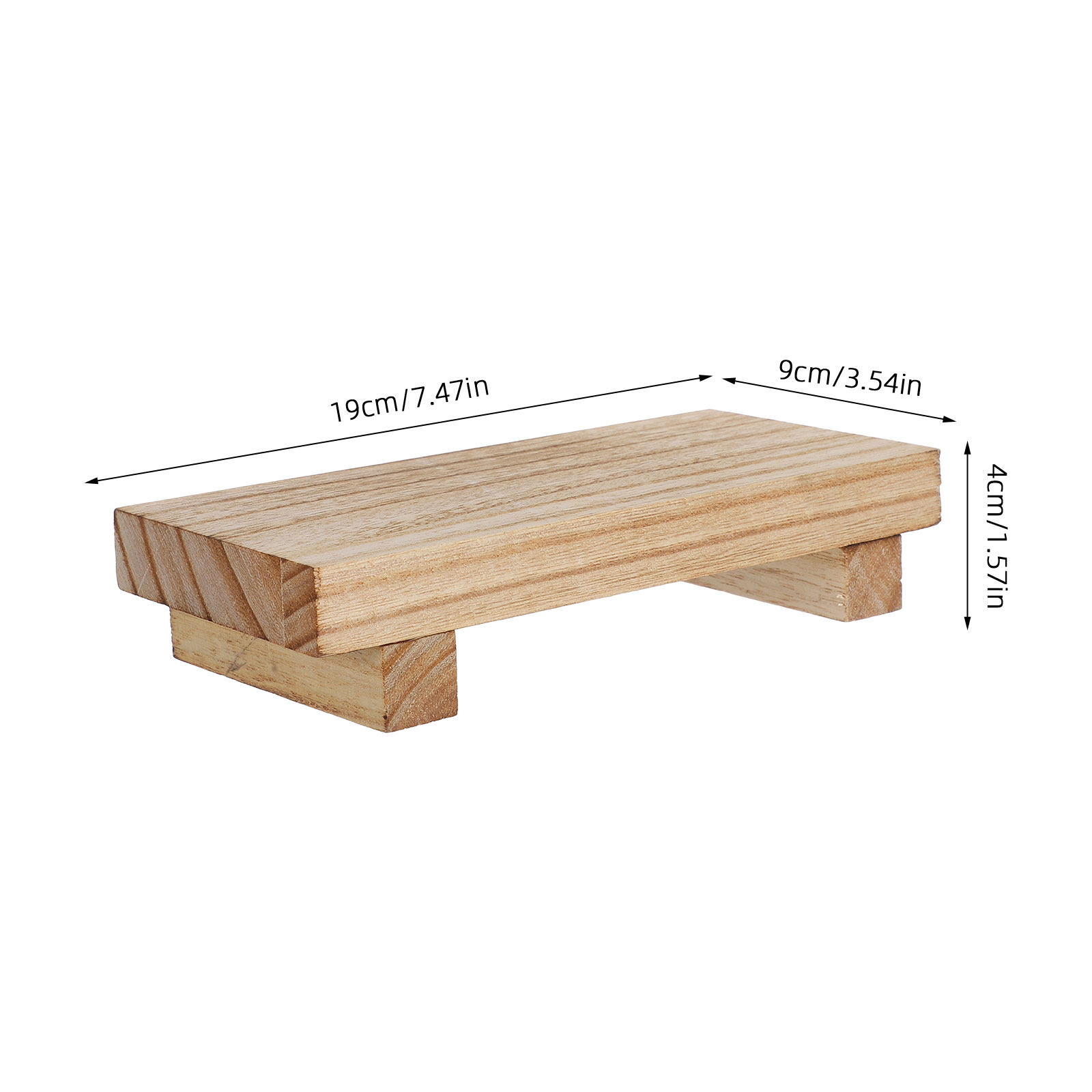 Small Wooden Pedestal Stand Ru - Vase Decor 评论和价格