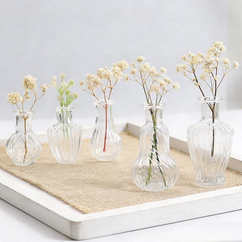 {#} 1Pcs Miniature Glass Vase  - Vase Decor 评论和价格