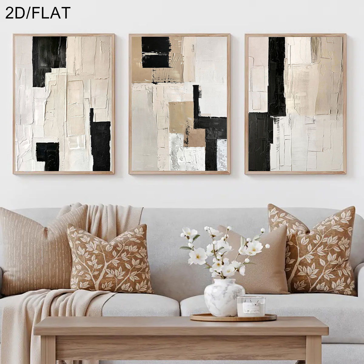 3PCS Frameless,3pcs/Set Modern - Abstract Canvas Set 评论和价格
