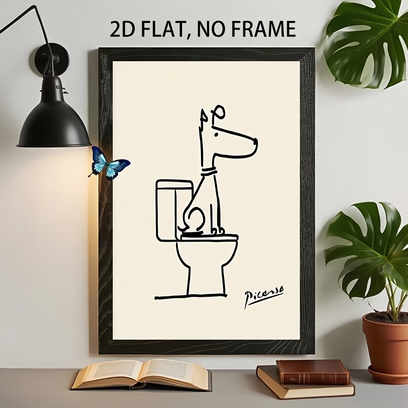 Modern,Retro Fun Dog Toilet Pi - Interior Design Living Room 评论和价格