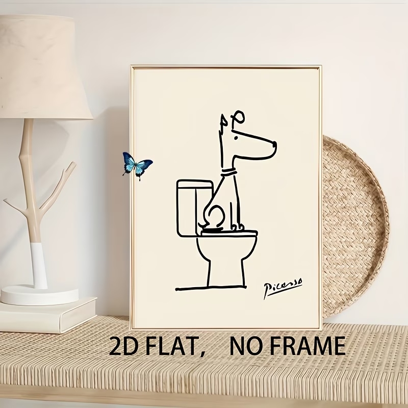 Modern,Retro Fun Dog Toilet Pi - Interior Design Living Room 评论和价格