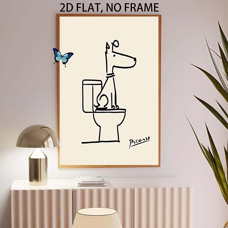 Modern,Retro Fun Dog Toilet Pi - Interior Design Living Room 评论和价格