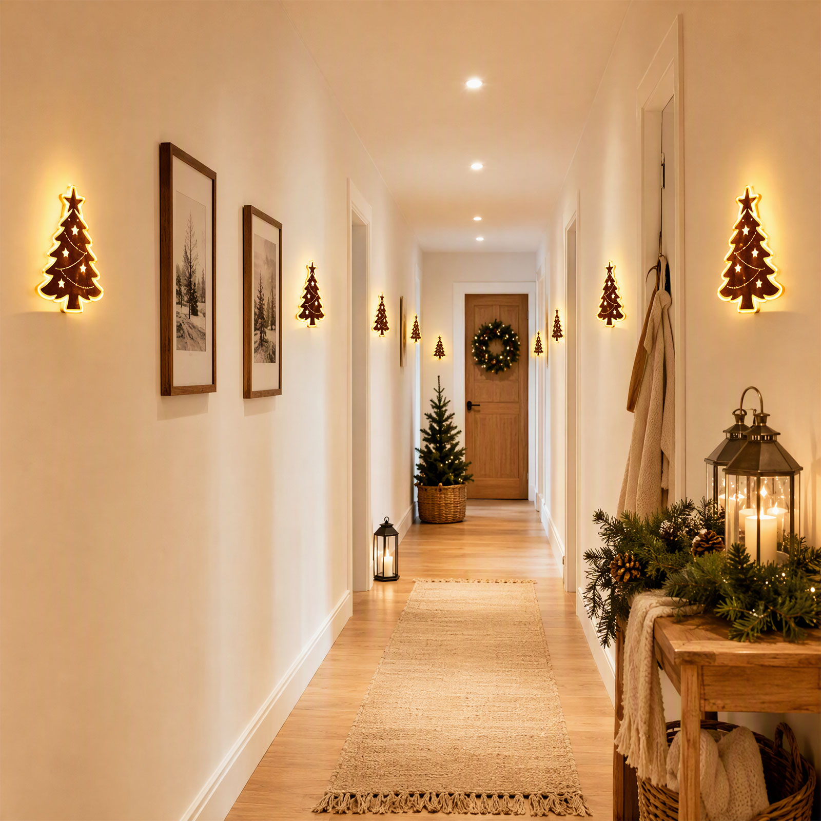 Santa Claus Reindeer Glowing 3 - Wall Sticker 评论和价格