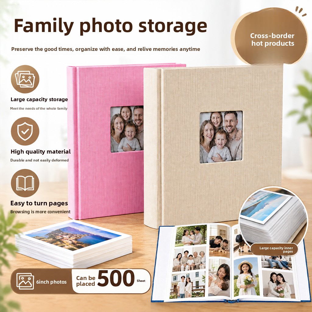 6x4 Inch Photo Album with 500  - Picture Frame 评论和价格
