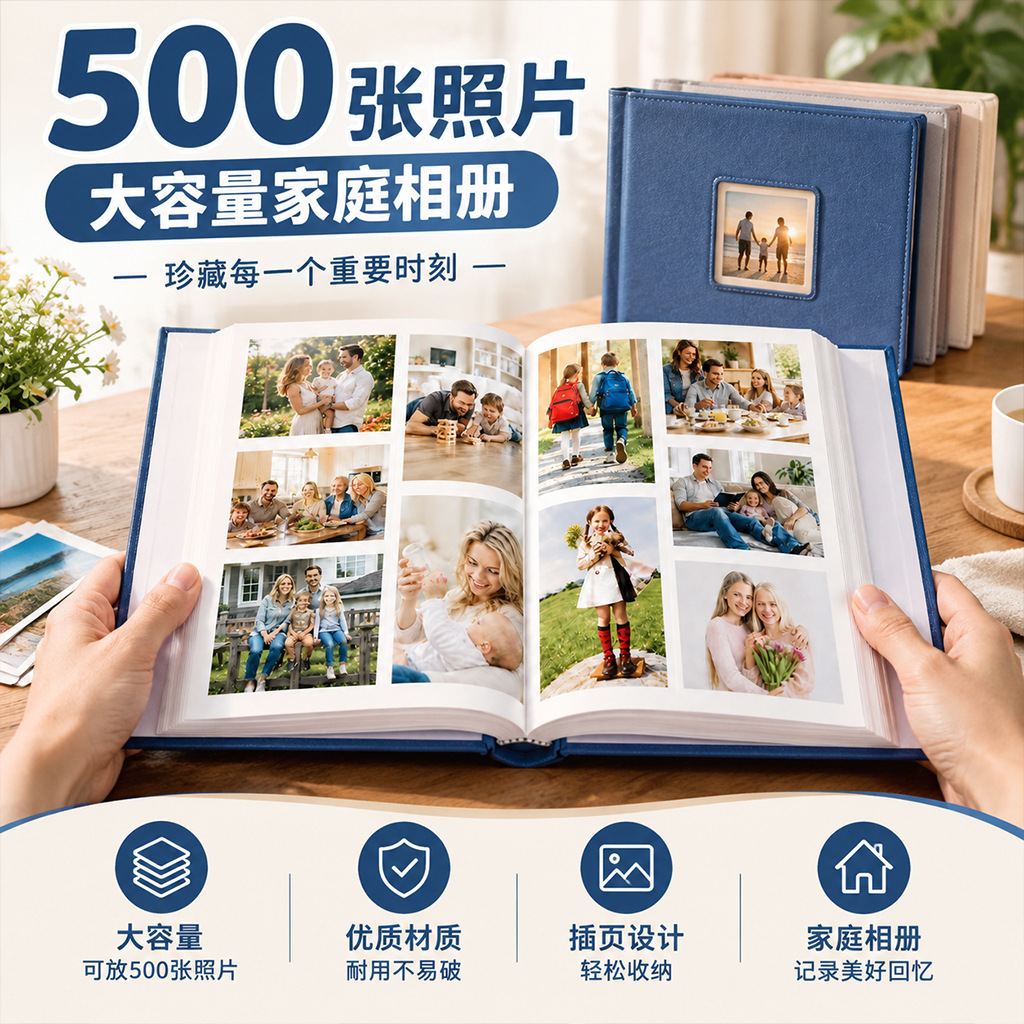 6x4 Inch Photo Album with 500  - Picture Frame 评论和价格