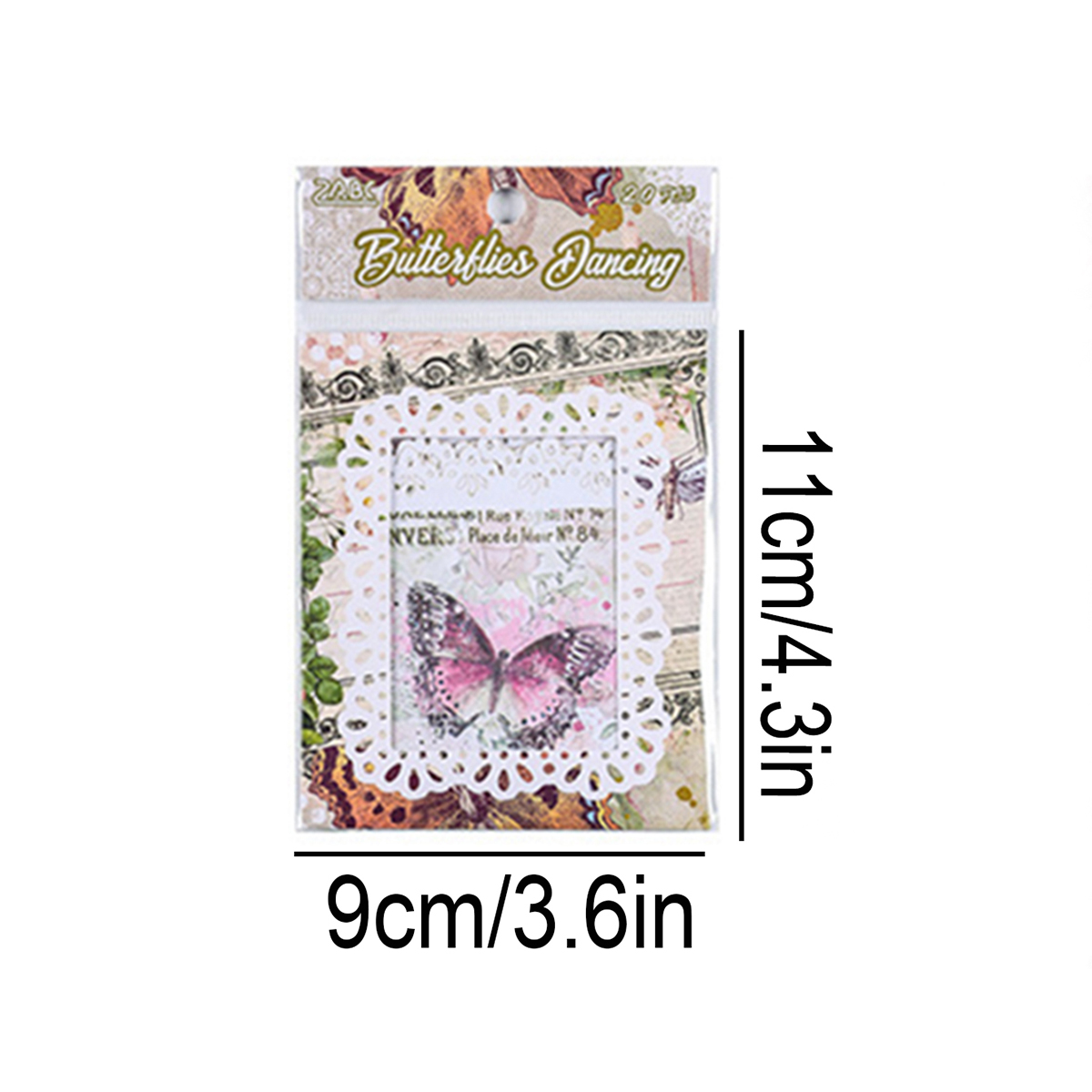 20pcs Non-Adhesive Vintage Flo - Wall Sticker 评论和价格