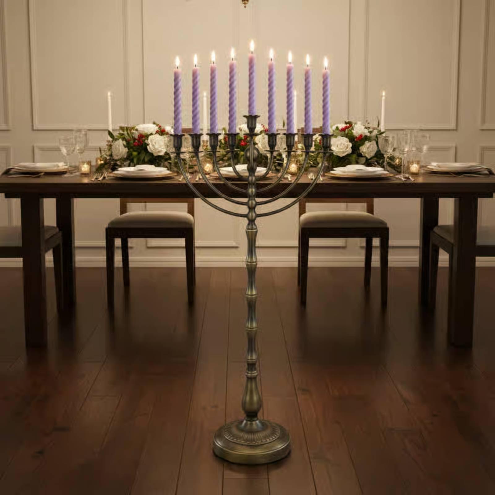 Tall Bronze Candelabra Floor S - Candle Holder Decor 评论和价格