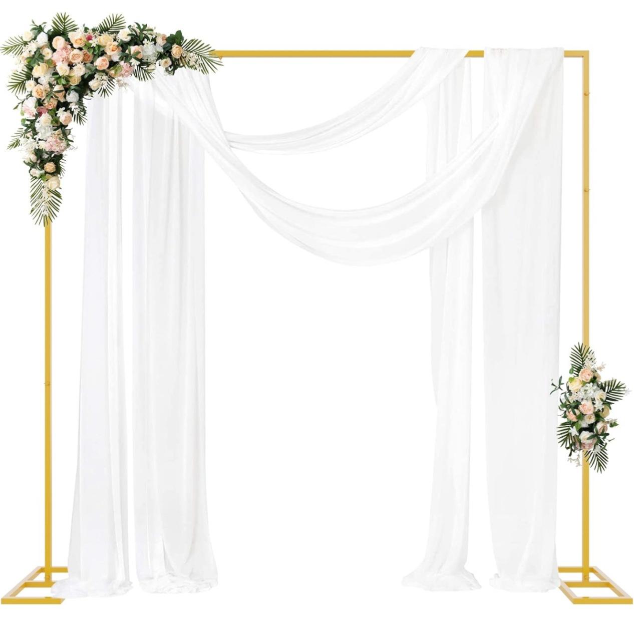 Gold Metal Square Backdrop Sta - Picture Frame 评论和价格
