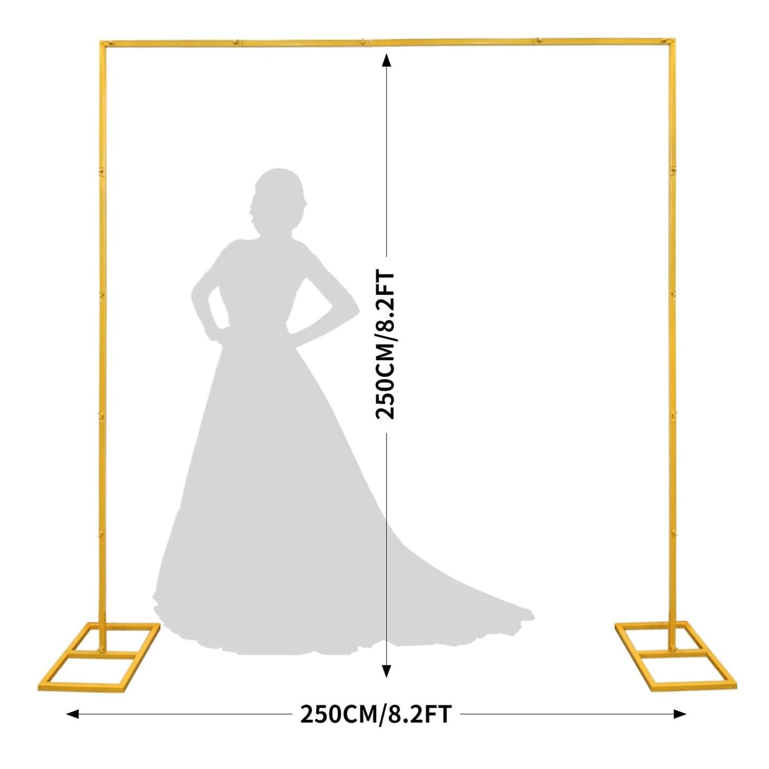 Gold Metal Square Backdrop Sta - Picture Frame 评论和价格