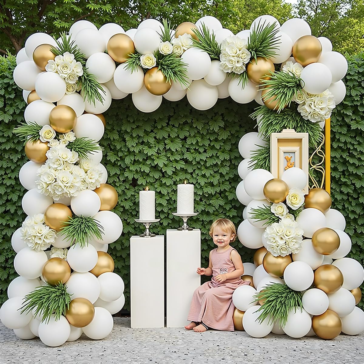 Gold Metal Square Backdrop Sta - Picture Frame 评论和价格