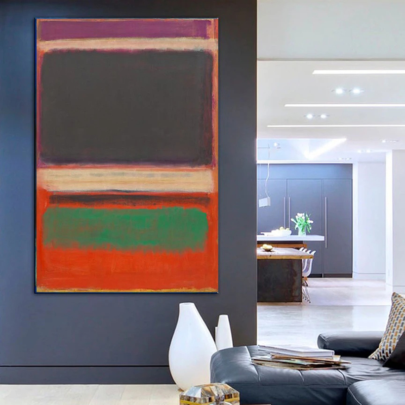 Wall Decor, Mark Rothko Poster - Abstract Canvas Set 评论和价格