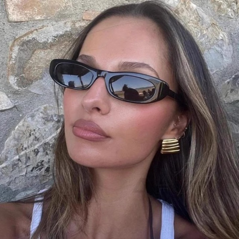 Small Frame Oval Sunglasses Wo - Decorative Mirror 评论和价格