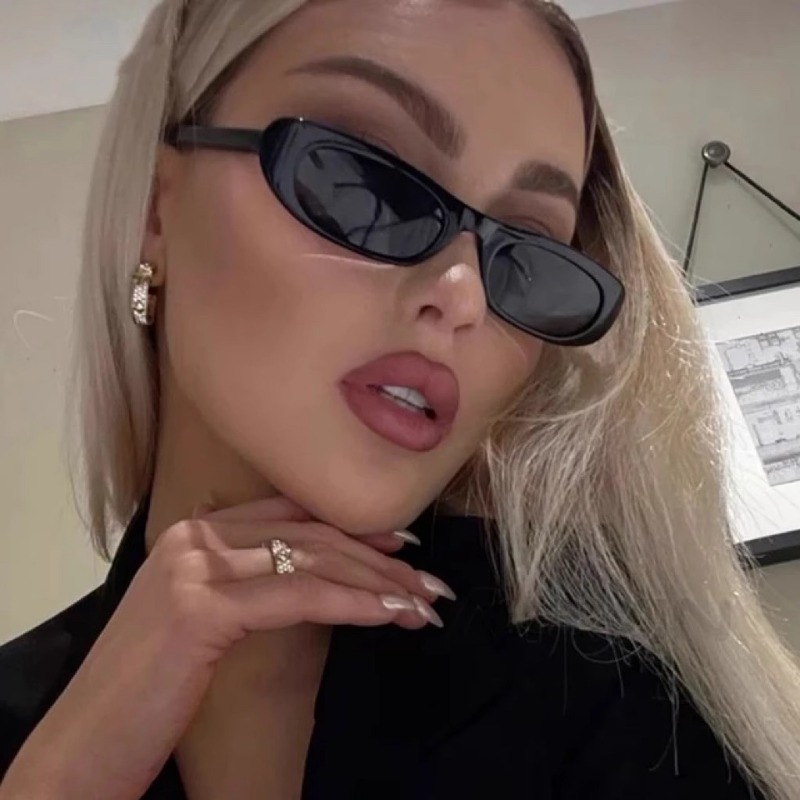 Small Frame Oval Sunglasses Wo - Decorative Mirror 评论和价格
